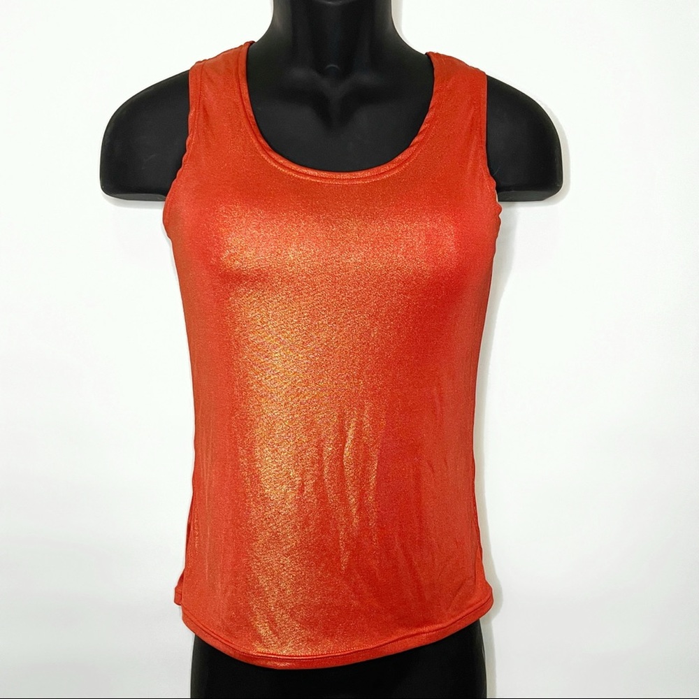 Red/Orange Shimmery Metallic Tank